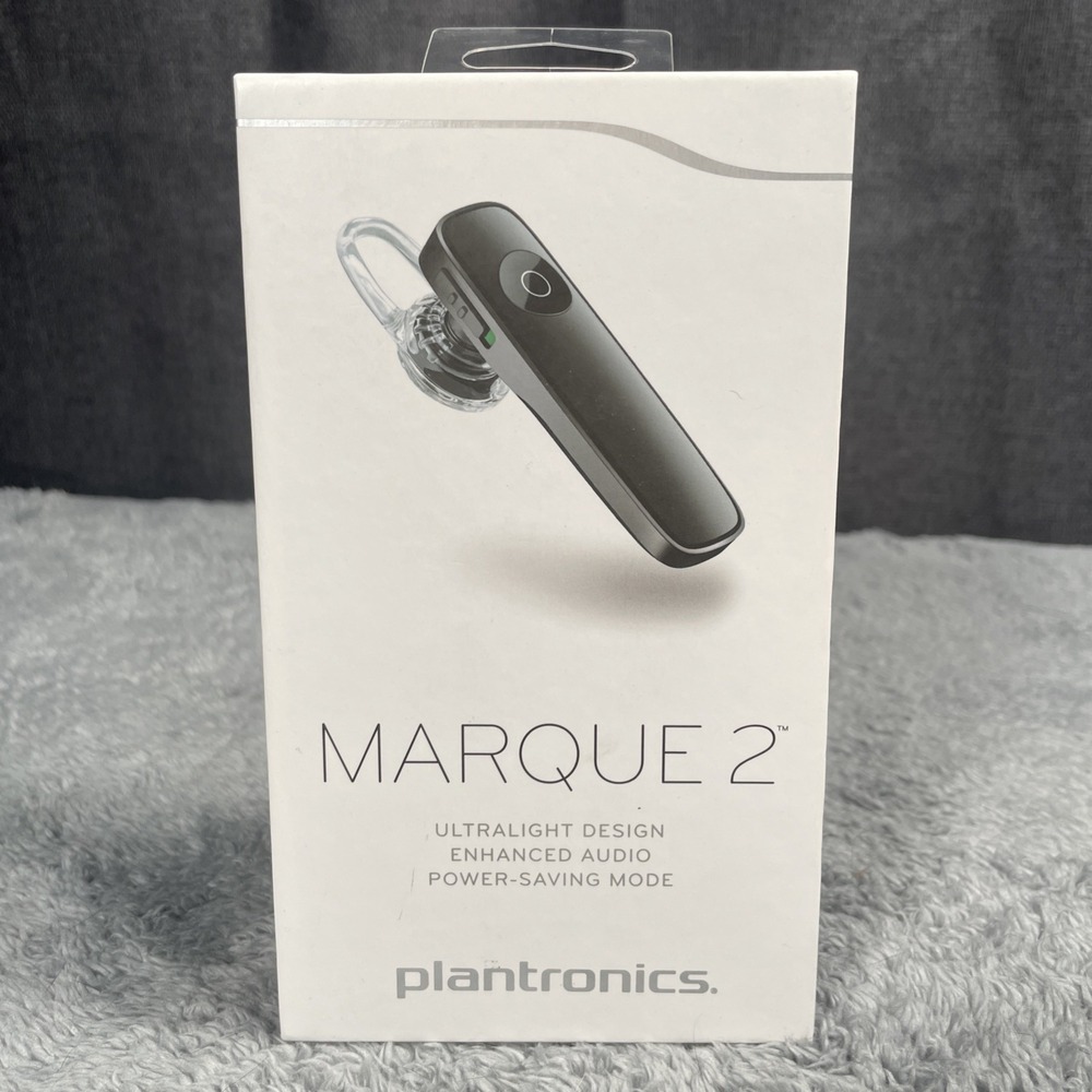 New Sealed Plantronics Marque 2 M165 Wireless Bluetooth Headset Black Ultralight